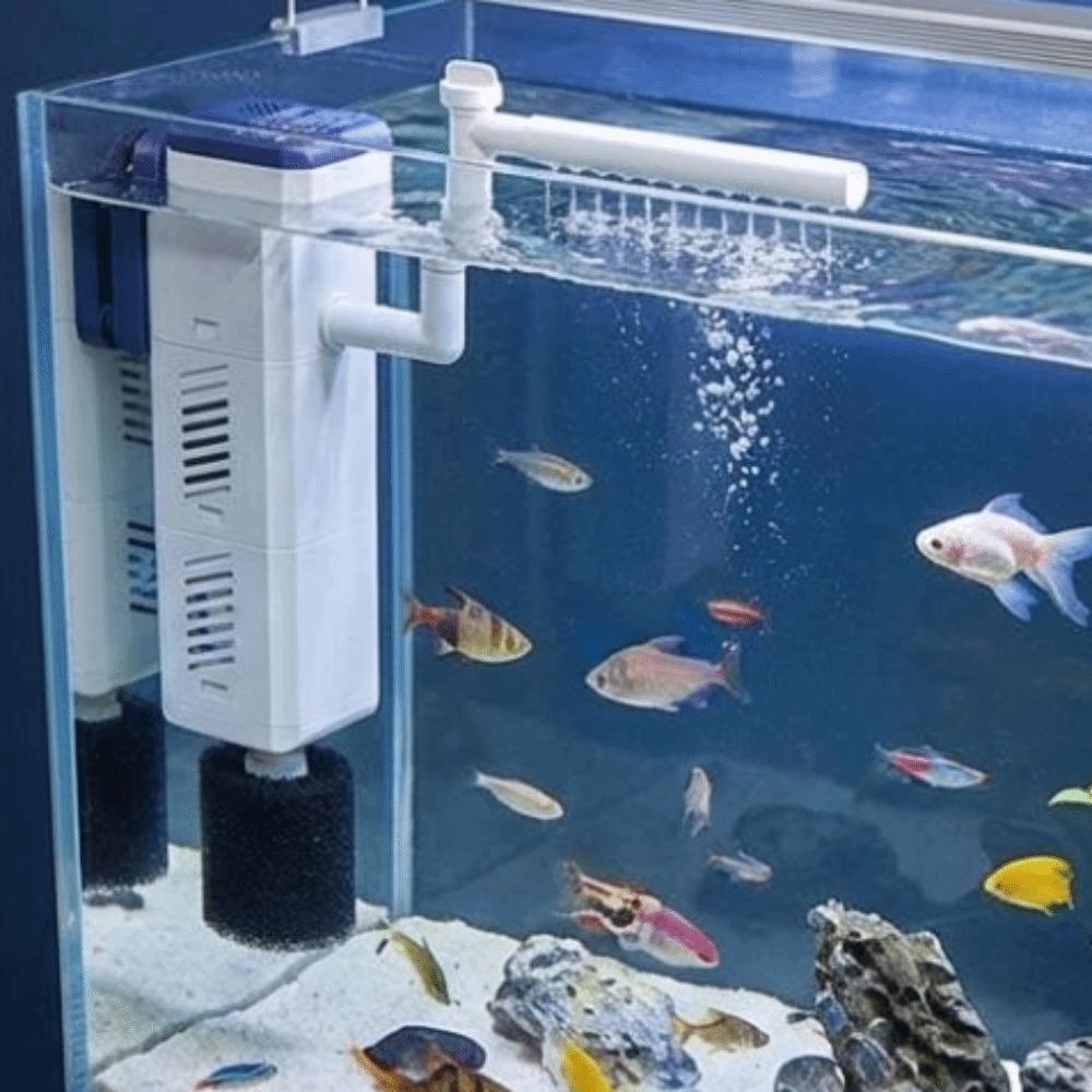 4-in-1 Filter Fish Tank Filter Pump Circulation Aeration Aquarium Air Pump  Freshwater Aquarium