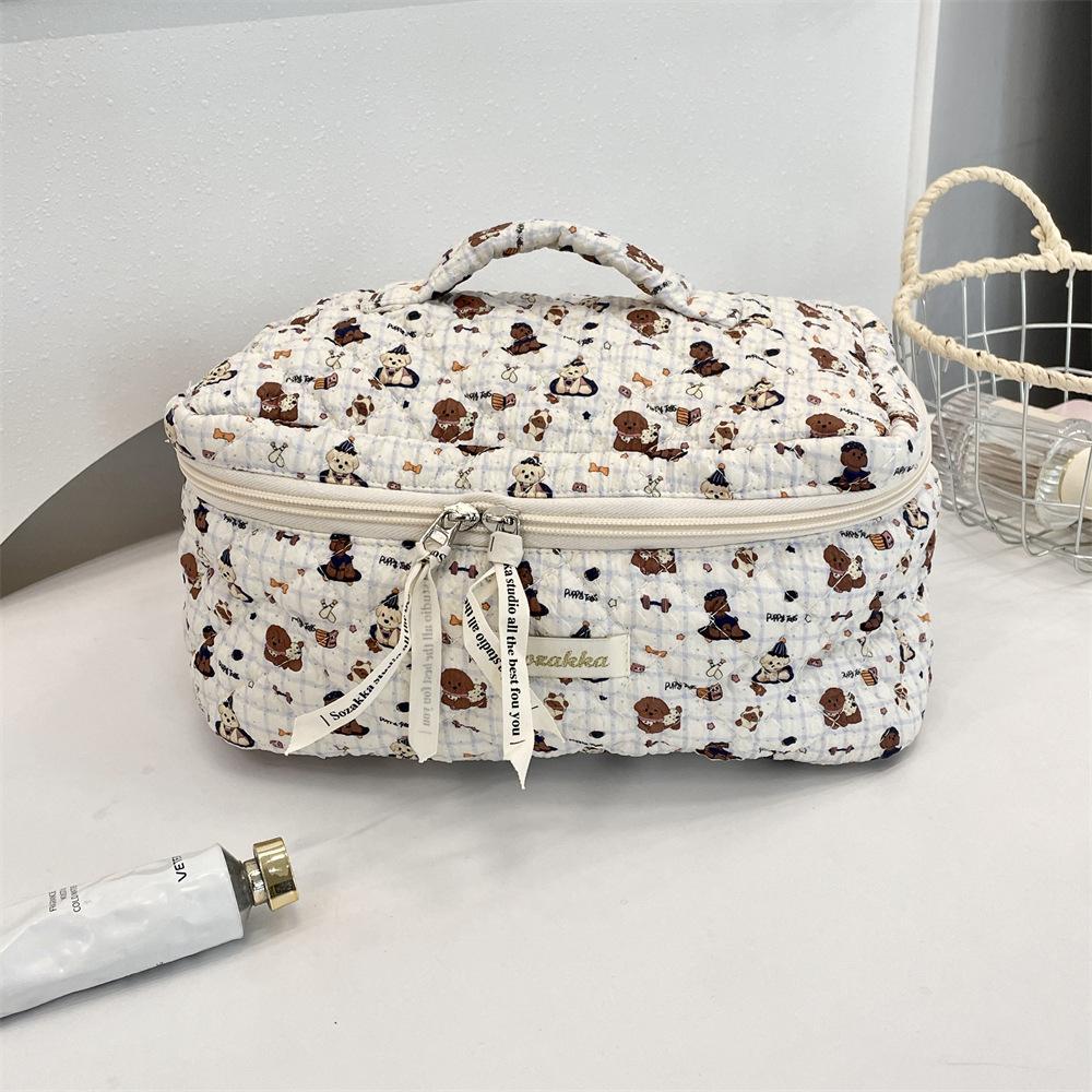 

4131 [Авторское право] Косметичка женская мультяшная милая портативная большой вместимости дорожная сумка для хранения вещей сумочка