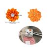 50/100pcs/lot Pet Dog Hair Bows Rubber Bands Petal Flowers Bows with Pearls Pet Dog Grooming Bows Dog Hair Accessories Product