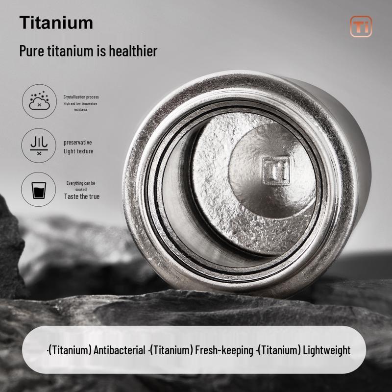 TAFUCO Pure Titanium Vacuum Insulated Bottle with Tea Infuser