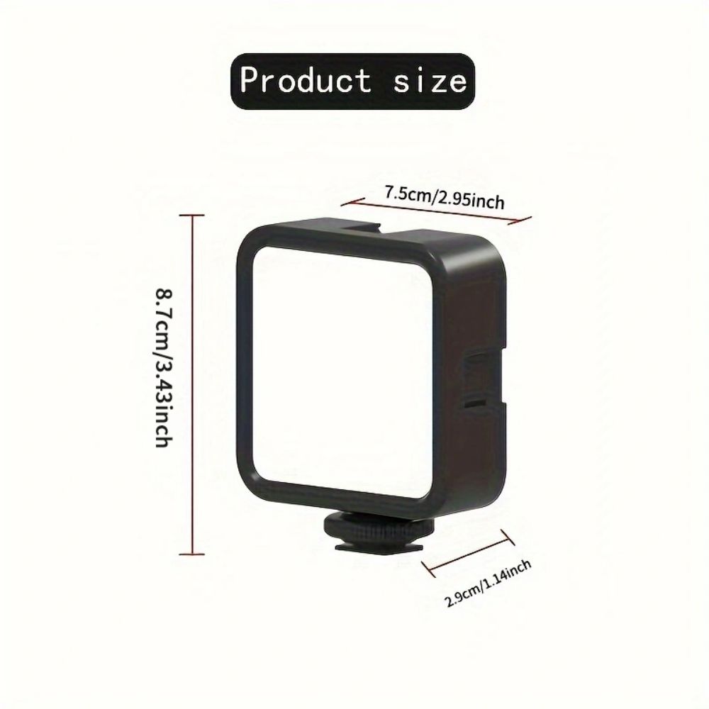 RGB Full Color LED Video Light 3000K-9000K Mini Pocket Fill Lights 1200mAh Type-C Charging Camera Light for Photography Studio