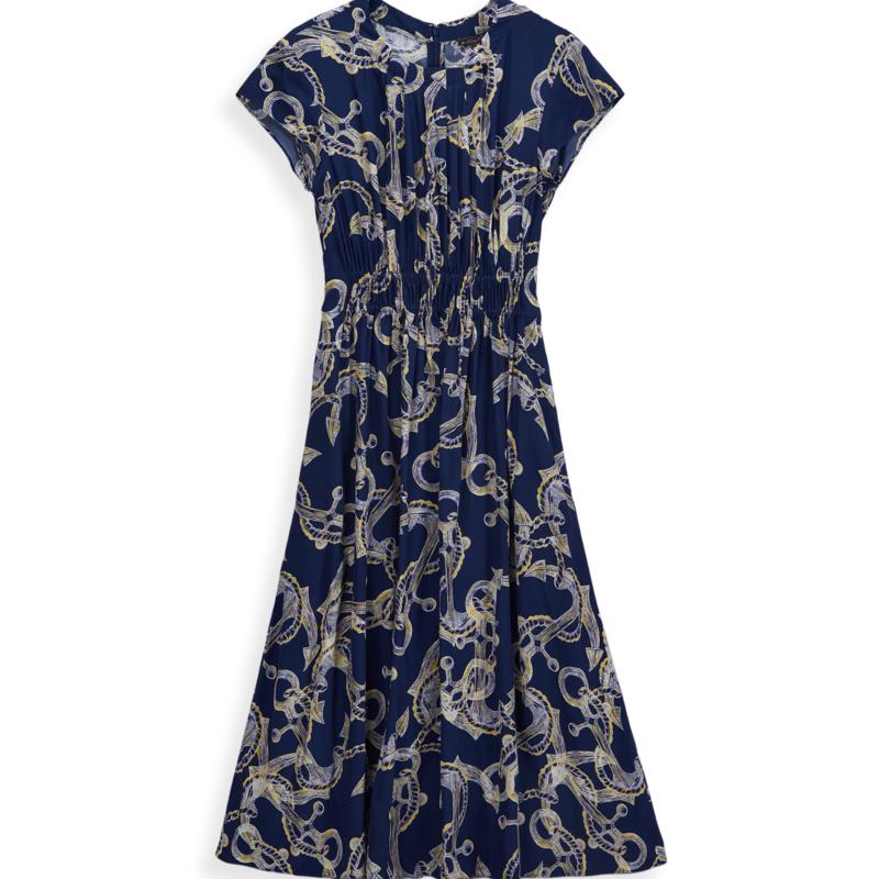 Brooks Brothers Women s Modern Print Lightweight Dress XS 0