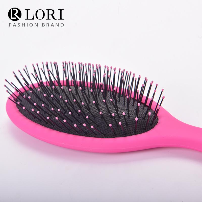 Matný polštářkový masážní hřeben na vlasy pro mokré i suché použití se vzduchovým polštářem pro hladkou péči o vlasy