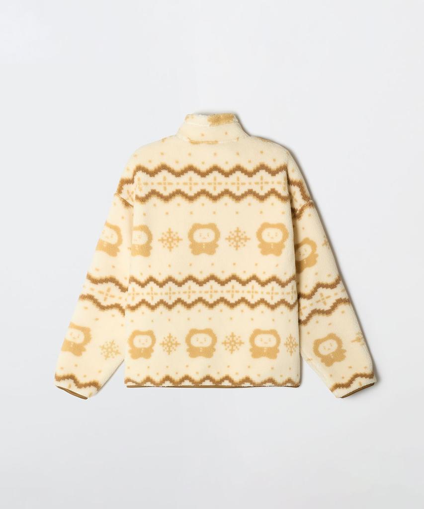 SPAO- MANGGEURUJIN GOM Dumble Fleece Jacket – Cozy Korean Character Sherpa