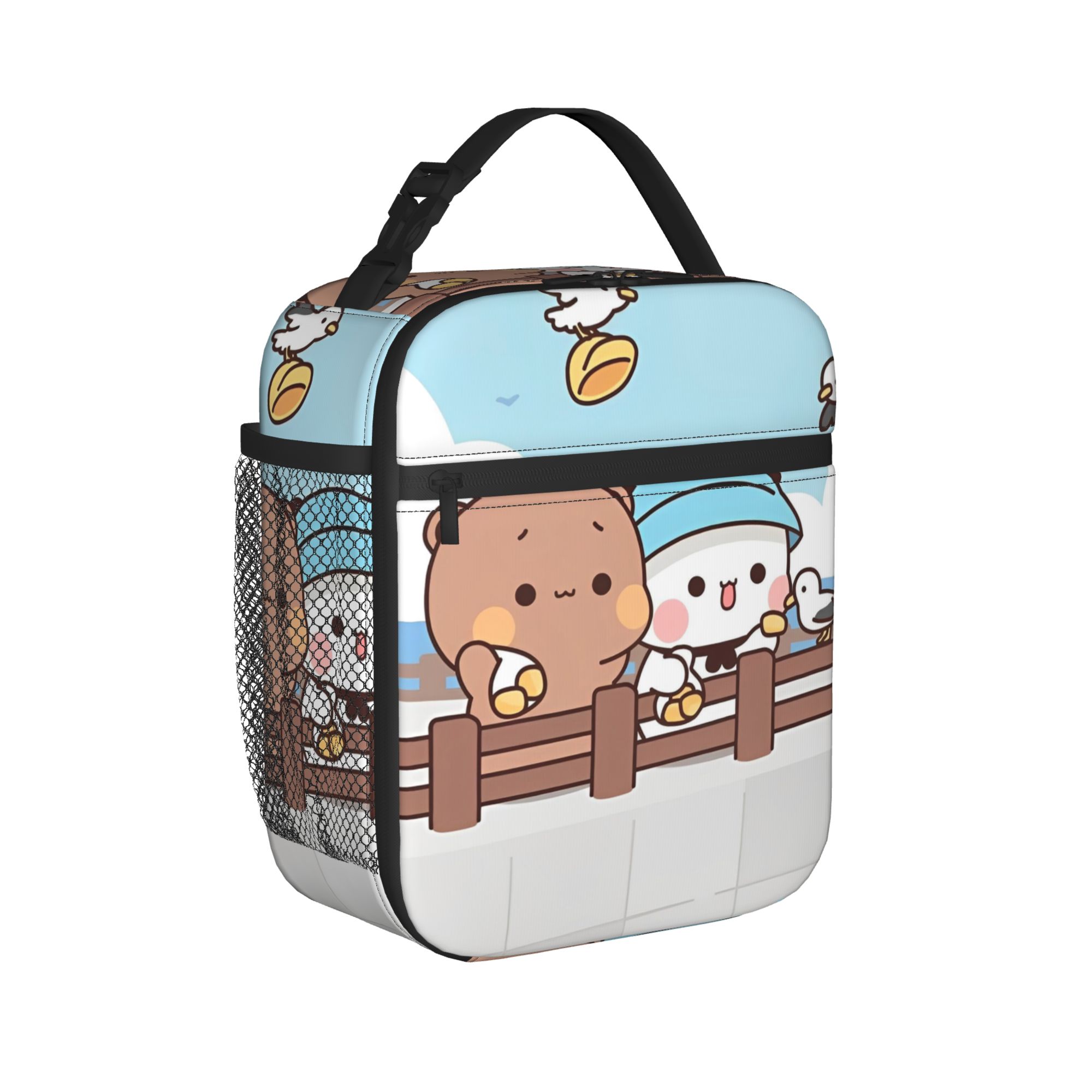 Bear Cartoon Cute Bubu Dudu Thermal Insulated Lunch Bag for Travel  Reusable Food Container Bags Cooler Thermal Lunch Boxes One Size