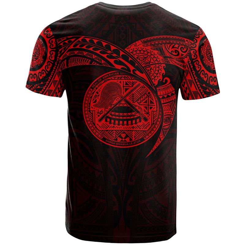 American Samoa Polynesian T-Shirt 3d Printing Graphs T Shirt Fashion Round Neck Short Sleeve Men Women Slim Harajuku Kid Tops