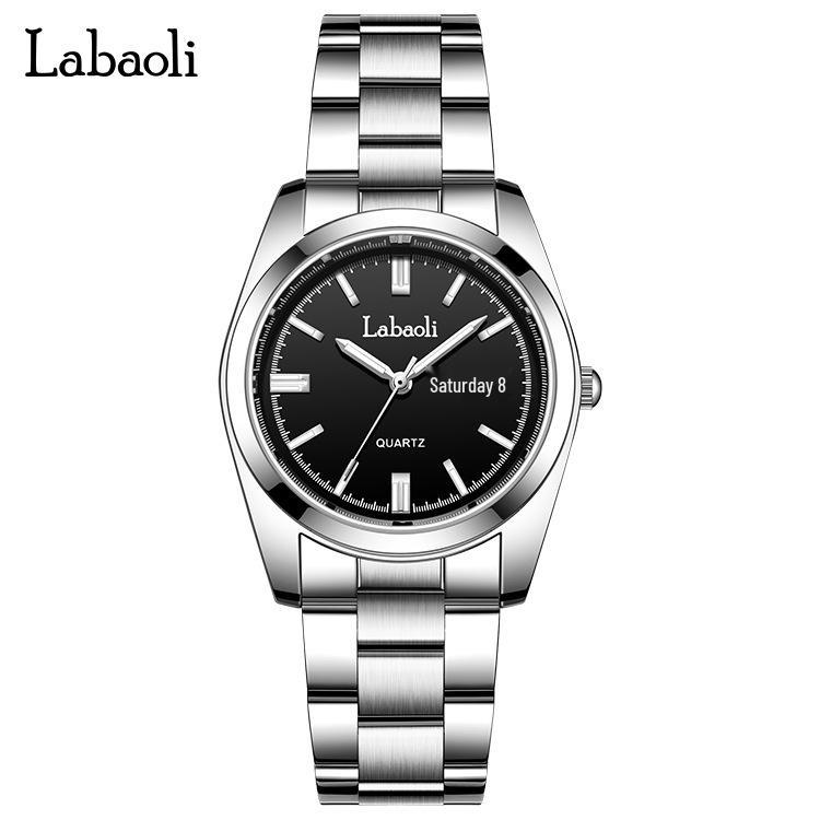 La Baoli LA421 Waterproof Quartz Steel Wristwatch for Couples