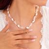Bohemian Starfish Conch Pendant Necklaces For Women Colorful Irregular Stone Choker Neck Chain Girls Summer Beach Party Jewelry