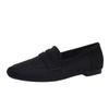 Women's shoes British small leather shoes 2025 new winter retro matte thick heel single shoes women's loafers