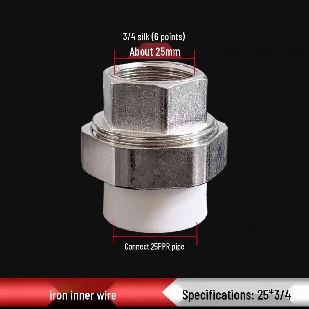 PPR Měď Železo Šroubení, Vnitřní & Vnější Závit, 20-110mm, Oboustranný PPR Železný Konektor