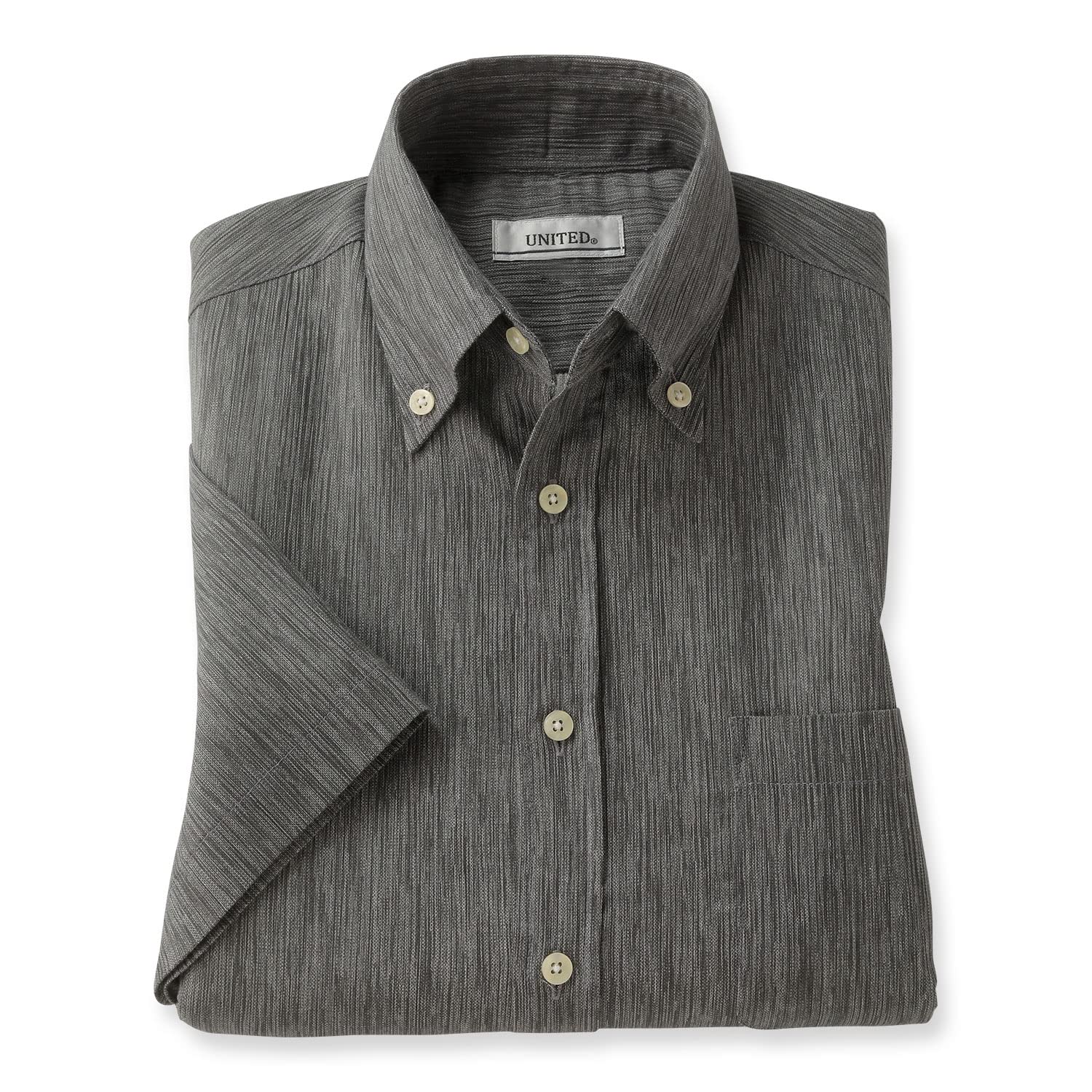 

Сделано в Такасима Чидзими [UNITED] Рубашка с коротким рукавом, Япония, мужская, на пуговицах, (JP, алфавит, L, черный)