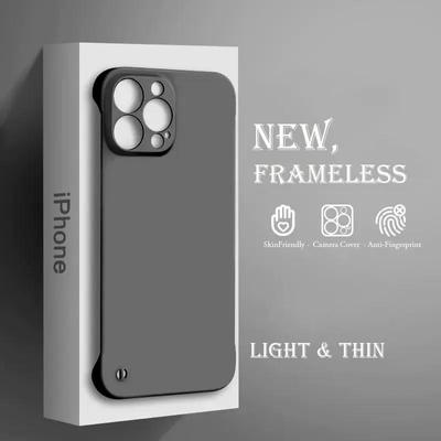 Coque PC Dure Ultra Fine Sans Bord 0,3 mm Pour iPhone 15 14 13 12 Mini 11 Pro Max X XR XS SE 2020 2022 7 8 Plus Housse Antichoc