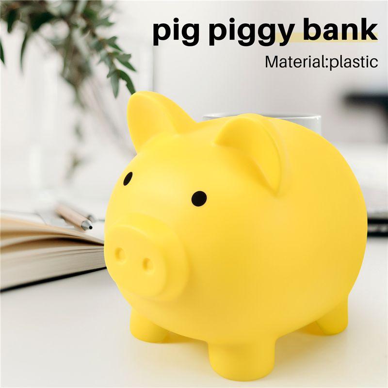 Good-Large Piggy Bank, Unbreakable Plastic Money Bank, Coin Bank For Girls And Boys, Practical Gifts For Birthday