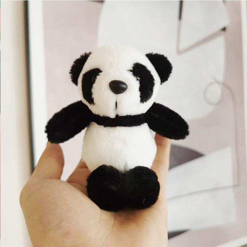 Genuine Panda Plush Keychain Cute Soft Animal Doll Stuffed Toy Bag Accessory