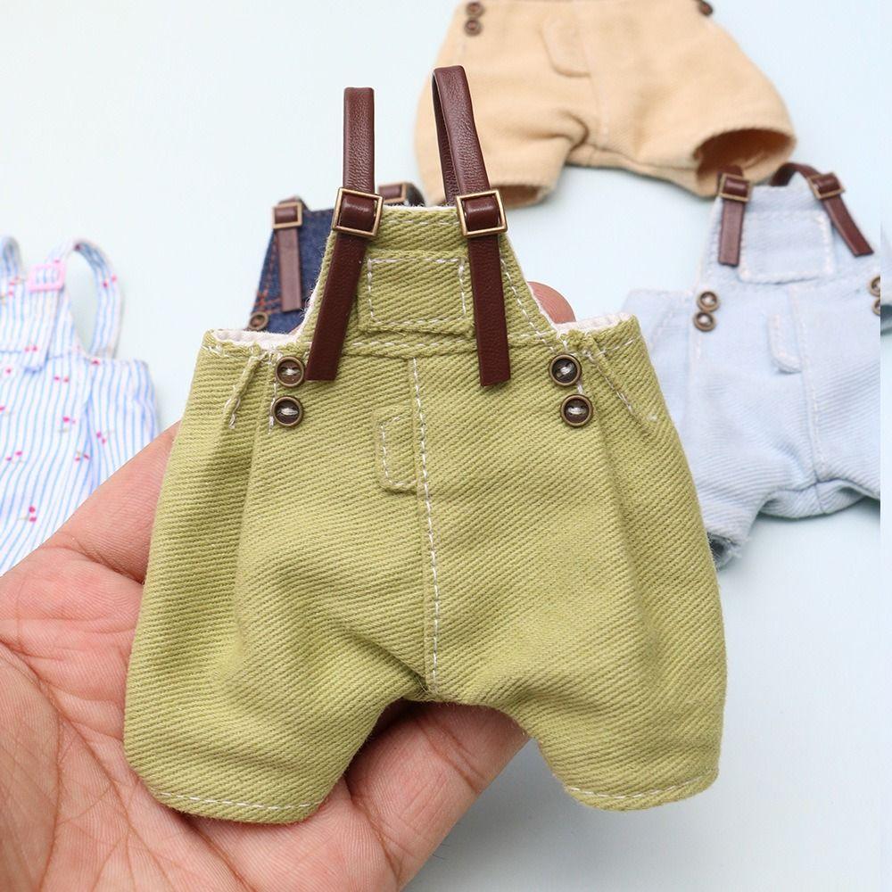 Suspender Trousers Doll Denim Pants Dress Up Doll Overalls Bjd Doll Clothes Doll Accessories