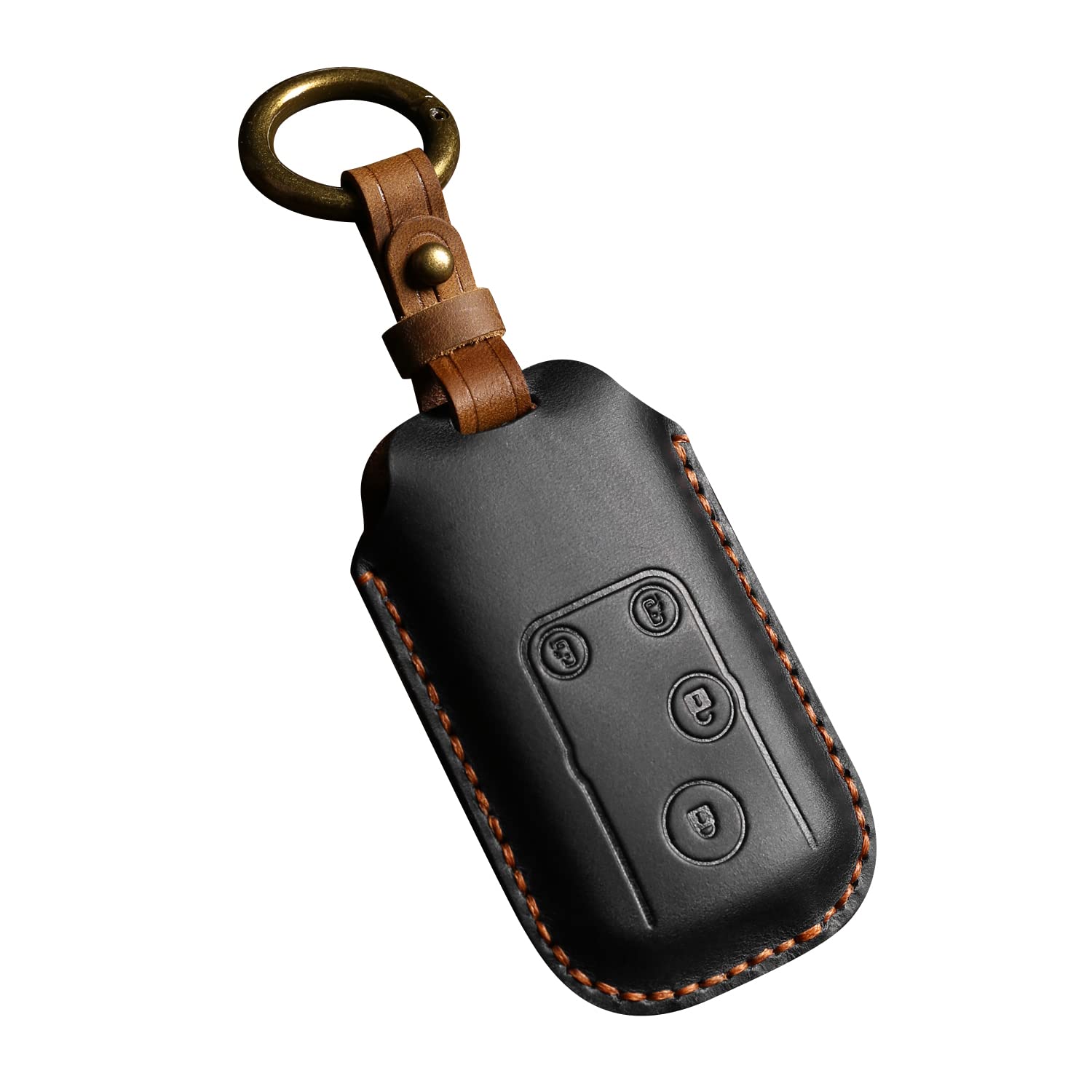 YANMW Odyssey Key Case, Compatible Honda Step Wagon, Accord Elysion Insight CR-Z Freed CR-V genuine leather key case чёрный