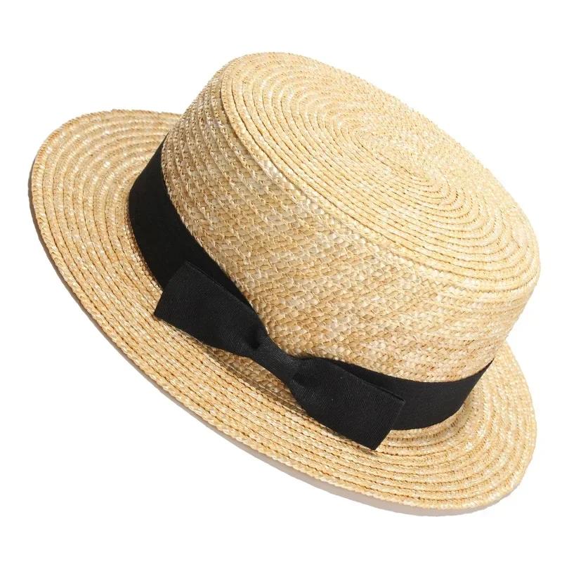 REHOOS Dabīgas kviešu salmu Boater Fedora