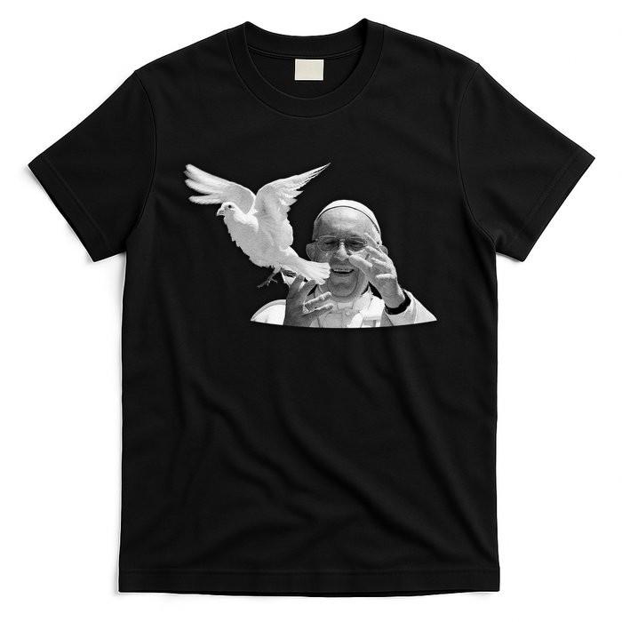 Pope Francis 1936-2025 Memorial Dove T-Shirt Unisex T-Shirt L