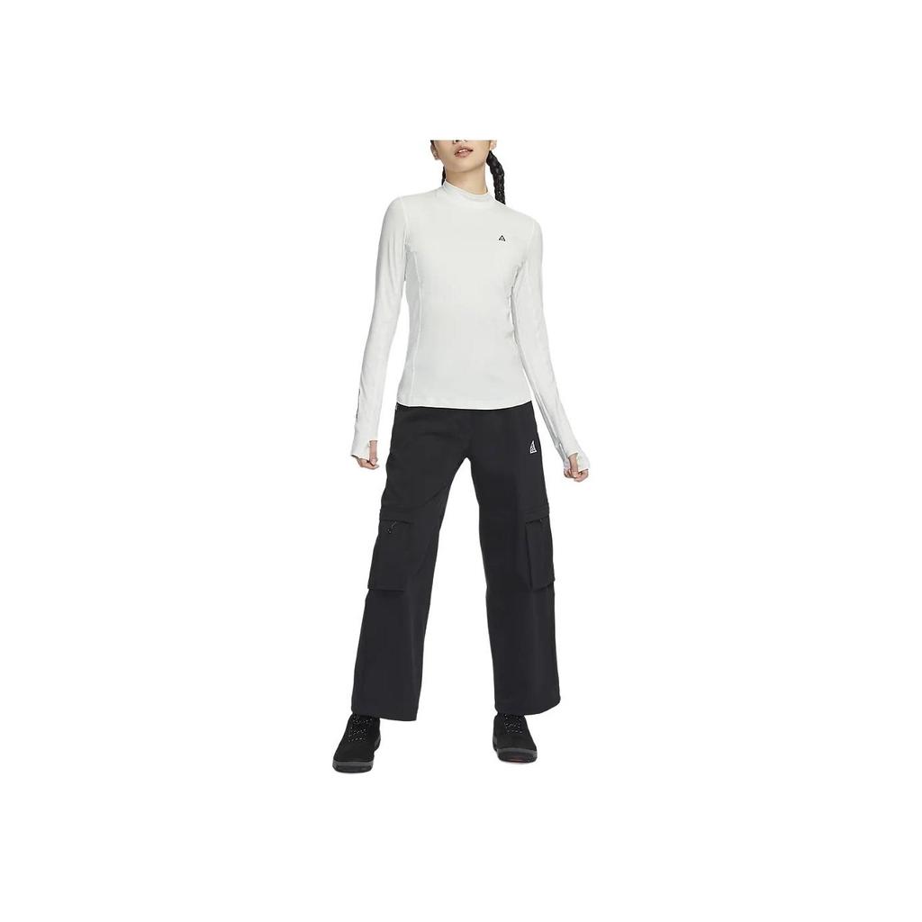 Nike ACG Series Goat Rocks Dri-FIT ADV Solid Color Half High Neck Casual Sun Protection Quick Dry Long Sleeve T-Shirt Women Tops FN1964-121