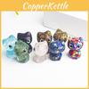 Natural Crystal Cat Figurine Handmade Resin Cute Animal Decor For Gift And Home Accent