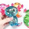 Γκλίτερ Μαλτόζη Αξολότλ Squishy Παιχνίδι Πίεσης Χαριτωμένο Διασκεδαστικό Ανακούφιση Άγχους Σαλαμάνδρα Αργής Ανάκαμψης Μπαλές Στρες Fidgets Παιχνίδια