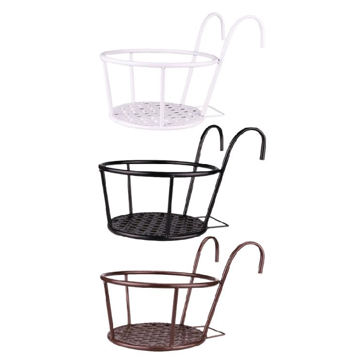 Wall Planter Shelf Rustproof Iron Storage Rack Space Saving Vertical Garden Organizer For Multiple Flower Pots