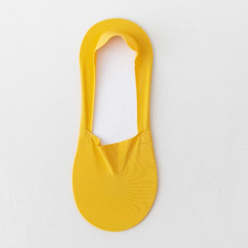 Men's Summer Ice Silk Non-falling and Invisible Silicone Anti Slip Boat Socks