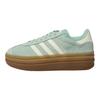 adidas Gazelle Bold Ash Green Women Sneakers Off-White Gum JS3902