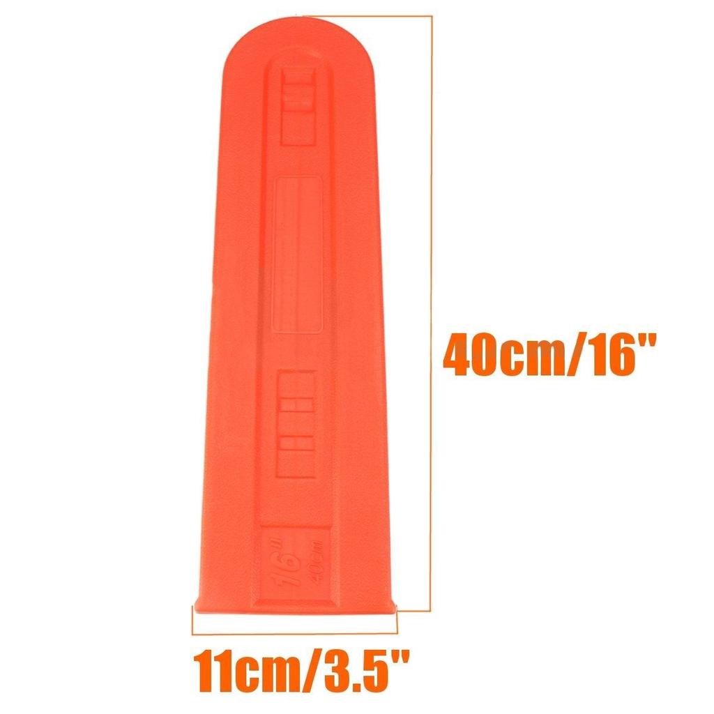 14'' 16'' Chainsaw Bar Cover Scabbard Protector Universal Guide Plate Set Orange