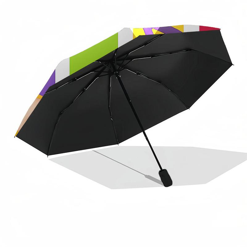 Teletubbies, Colorful Automatic Opening and Closing, 8 Rib Structure Portable Umbrella, Suitable for Men and Women In All Seasons Perfect G