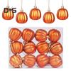12 ks Podzimní Mini Dýňové Koule Závěsná Dýňová Ozdoba na Den Díkůvzdání Halloweenská Dekorace Vánočního Stromku Farmářský Dům Domácí Párty Dekor