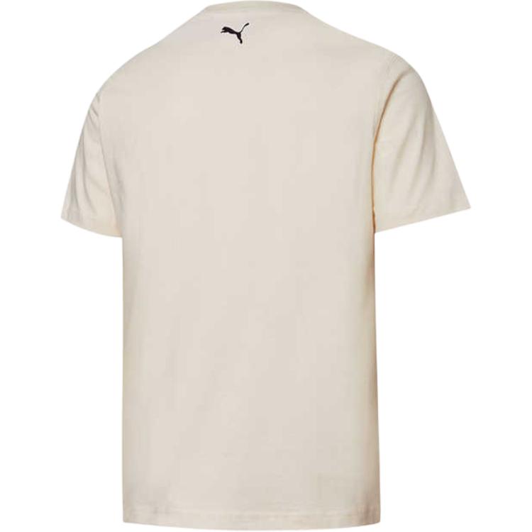 Puma X The Beast Tiger Logo Casual Short Sleeve T-Shirt Unisex Tops Egg-Nog 533987-75