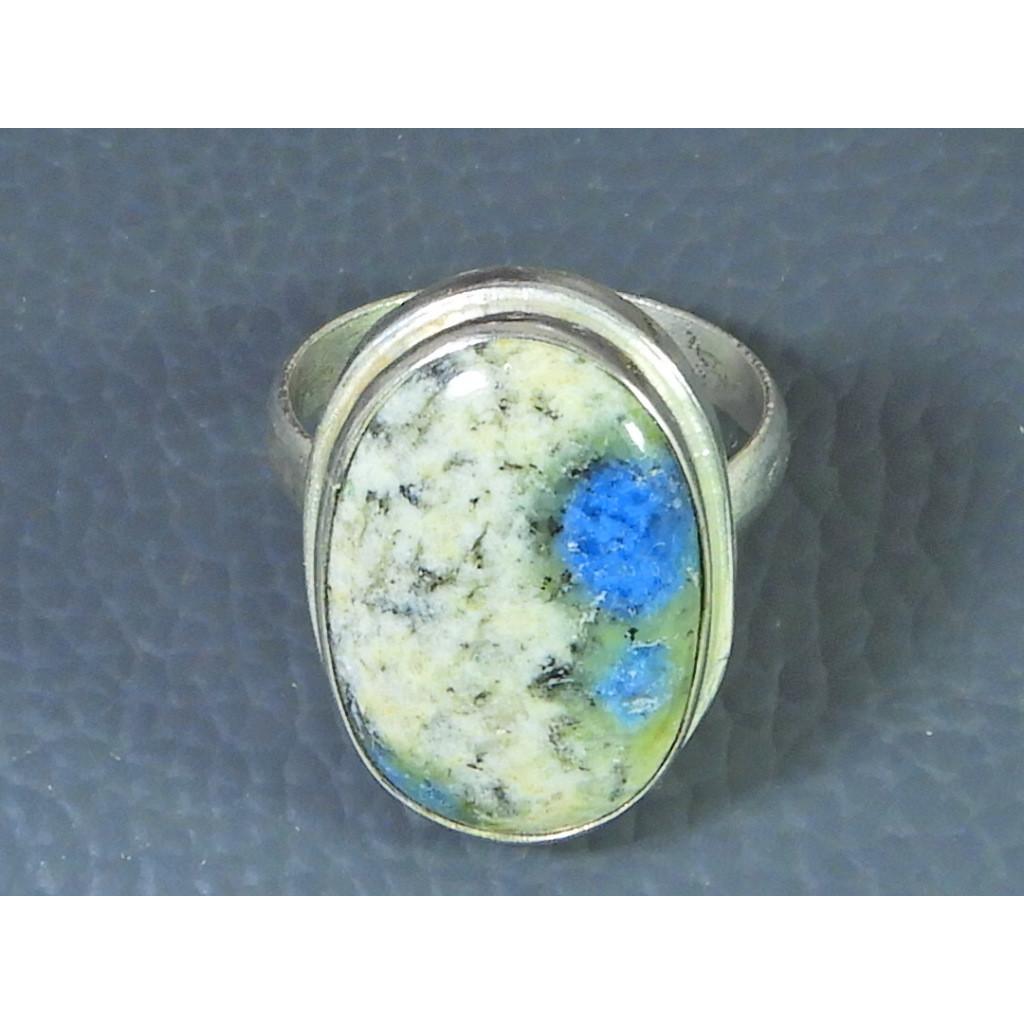 Natural K2 Jasper Solid 925 Sterling Silver Handmade Oval Ring Size US-09 MK-23