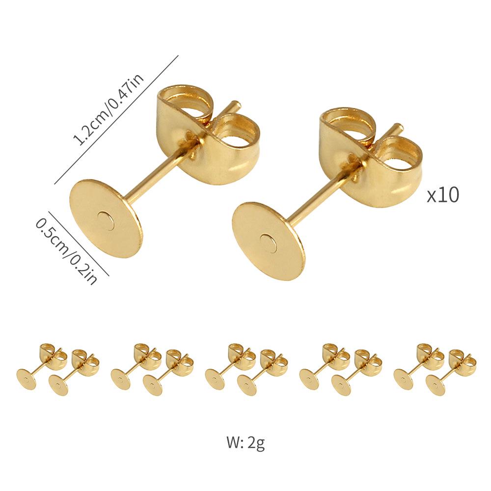 Heart and Round Gem Earring Dangle Silicone Mold Set for DIY Resin Crafting
