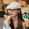 Beret Women Spring Summer Hats For Women Washed Hole Retro Trendy Visor Cap Solid Color New