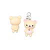 Kawaii Rilakkuma Easy Bear Keyrings Lazybear Doll Keychains Bag Clothing Puller Phone Rope Necklace Accessories Pendants Gift