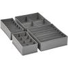 Amazon Basics Storage Drawer Storage for Set of 4 Boxes, Organizer, Gray, Dresser, Underwear,