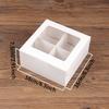 WTEMPO Foldable Clear Window White Paper Gift Boxes Multi-cavities DIY Flowers Soaps Small Presents Packaging Boxes Perfect for Birthday Wedding