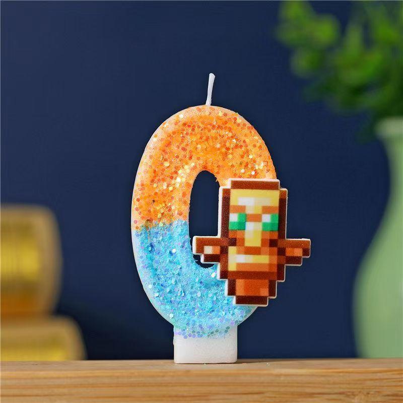 Number Candle 0-9 Birthday Cake Candle Decorative Candle for Baking Party Supplies Kids Birthday Cake Decoration