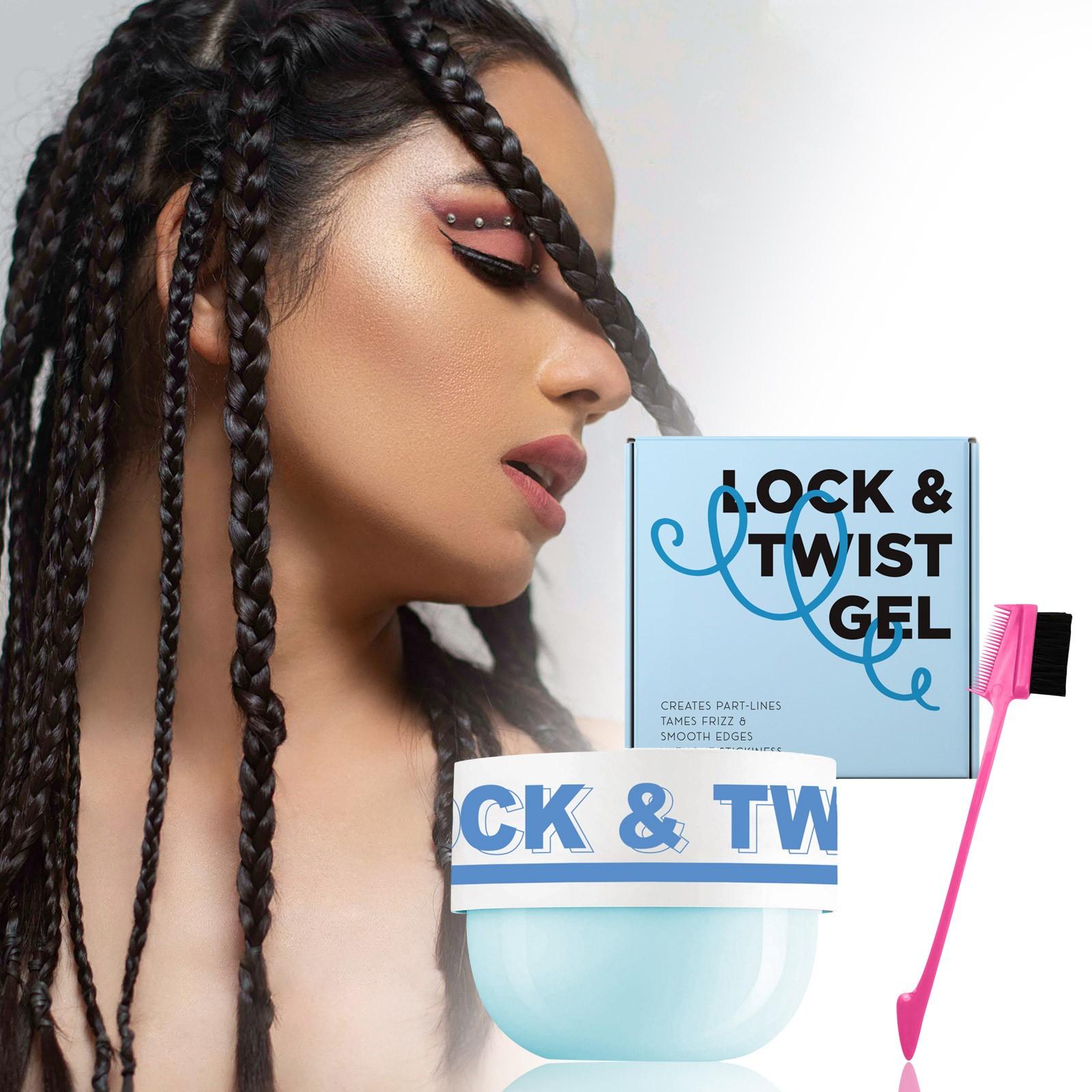 

Гель для укладки косичек, воск для укладки косичек, без остатков, блестящие и гладкие косички (200г) One Size