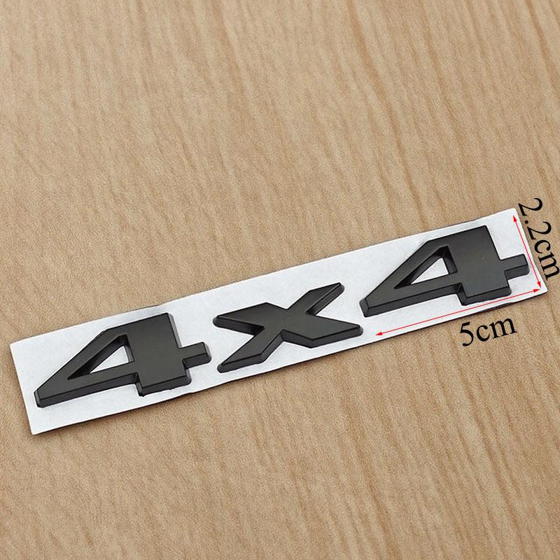 3D Chrome Black Nameplate 4X4 Logo Emblem Car Rear Trunk Sticker Badge for Jeep Grand Cherokee Wrangler Compass Accessories