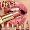 Velvet Matte Lipstick- Shimmer & Pearlescent Finishes, Red Tones for All Skin Types - Perfect Valentine's Gift