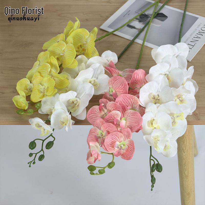 Luxury Realistic Phalaenopsis Artificial Flower for Weddings and Home Décor