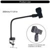 Universal Microphone Stand Holder Adjustable Gooseneck Tube Clamp Base Ideal Desktop Stage Performances Event