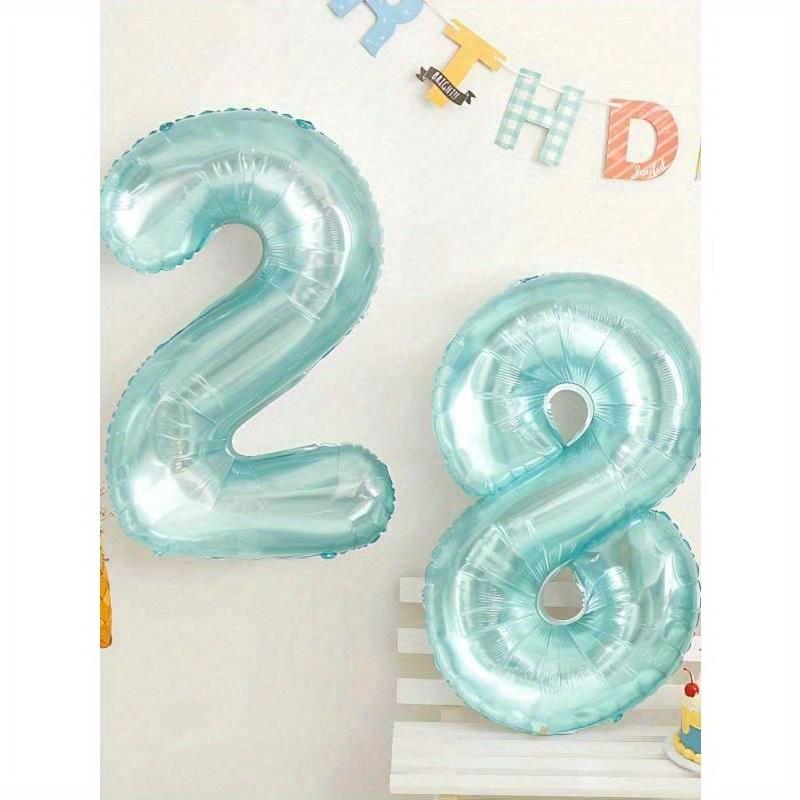 32inch Crystal Jelly Color Number Balloon for Birthday, Anniversary, Theme Party Background Decoration, Back To School Valentine Day