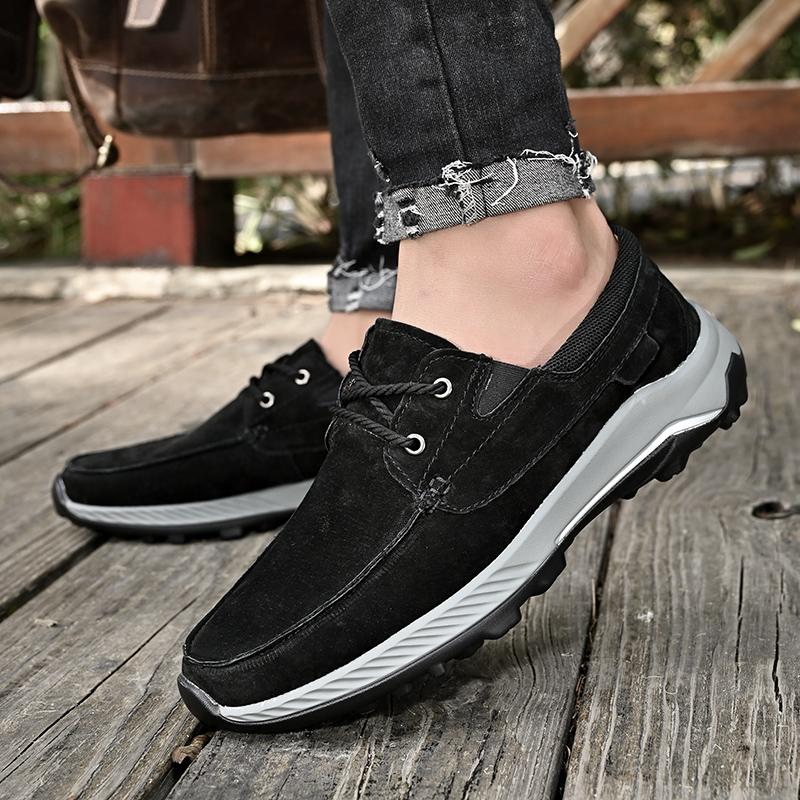 

Мода 2024 года, новые мужские универсальные спортивные и развлекательные туфли для прогулок, альпинизма, путешествий, удобная обувь для активного отдыха, трендовые туфли без застежек 44 чёрный