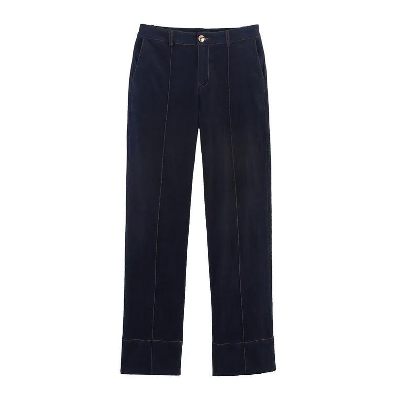 Kaslead New Women Clothes Western Style Slim Fit Puff Sleeve Shirts Trumpet Pants 8279406 8082576