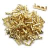 30/100pcs 453u Type 0.3-1.5mm2 Terminal Connector Dual Interface Terminal Electronic High Precision Yellow Copper