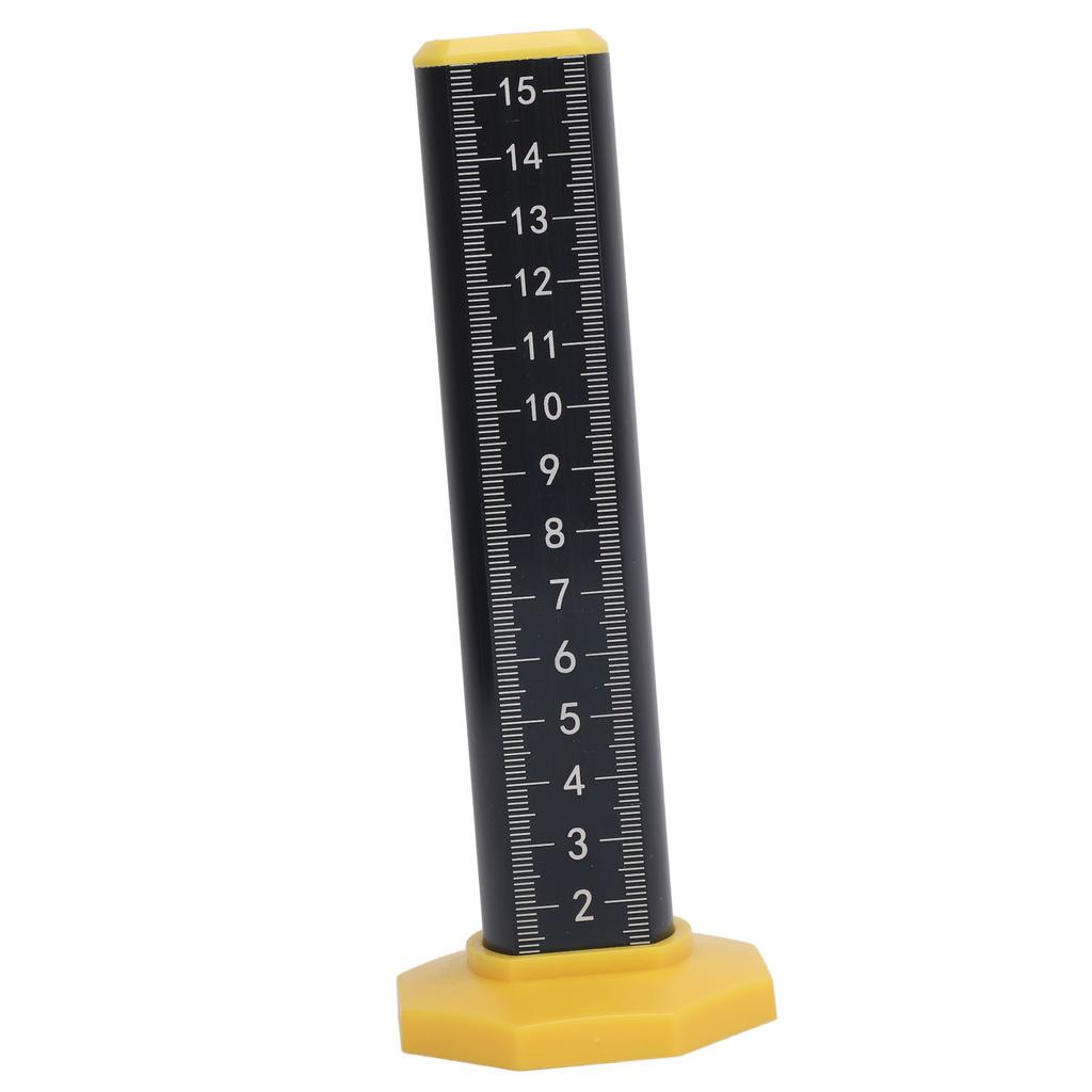 Equal Height Ruler Accurate Double Sided Scale Thickened Rust Proof Gradienter Ruler for Indoor Outdoor Black Inverted