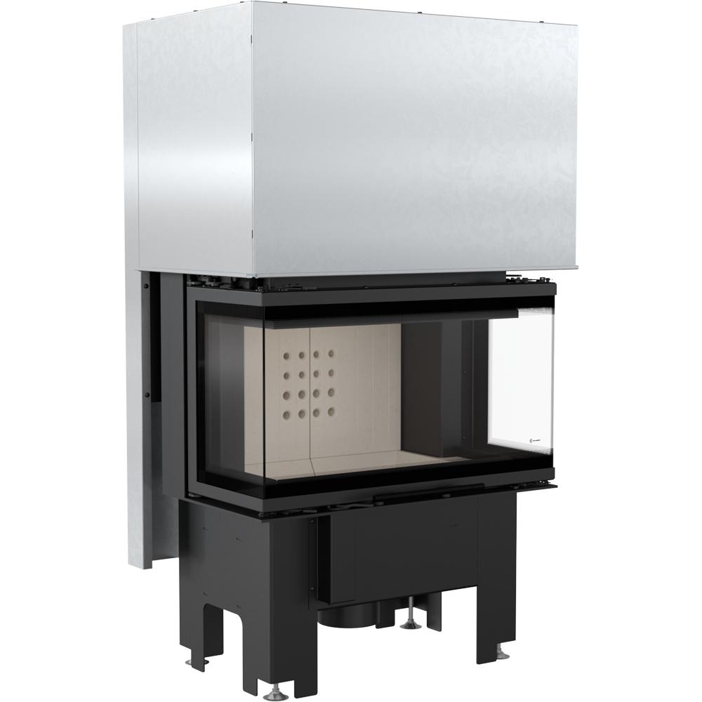 Steel fireplace KRATKI NBC 680/280 7 kW Ø 160 Lift-up self closing door